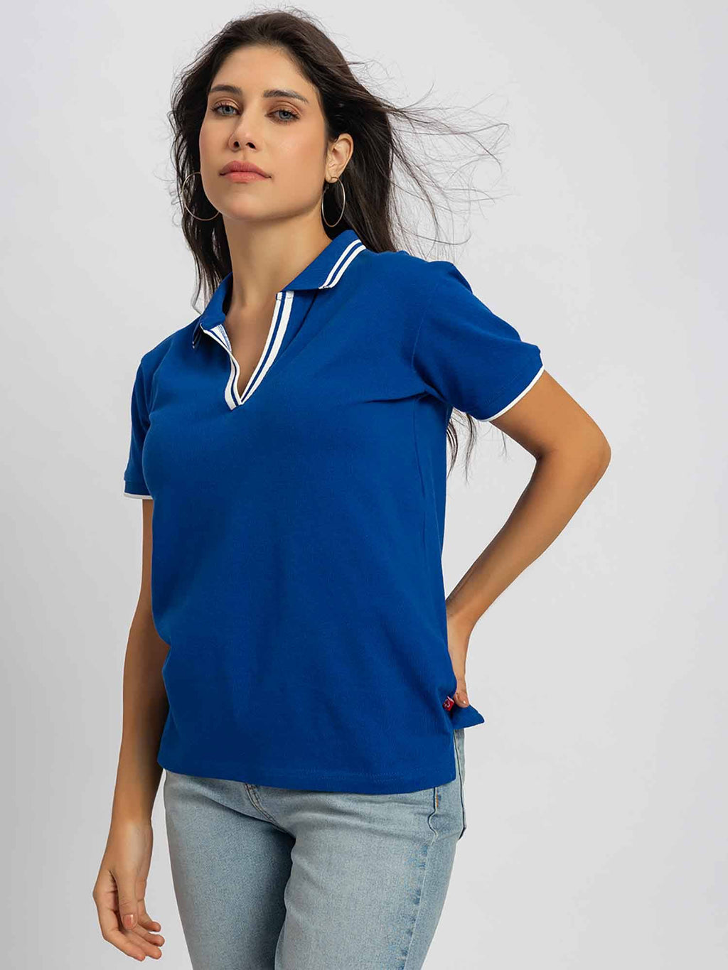 Pure Cotton Black Polo T-Shirt | PW43 - view 11