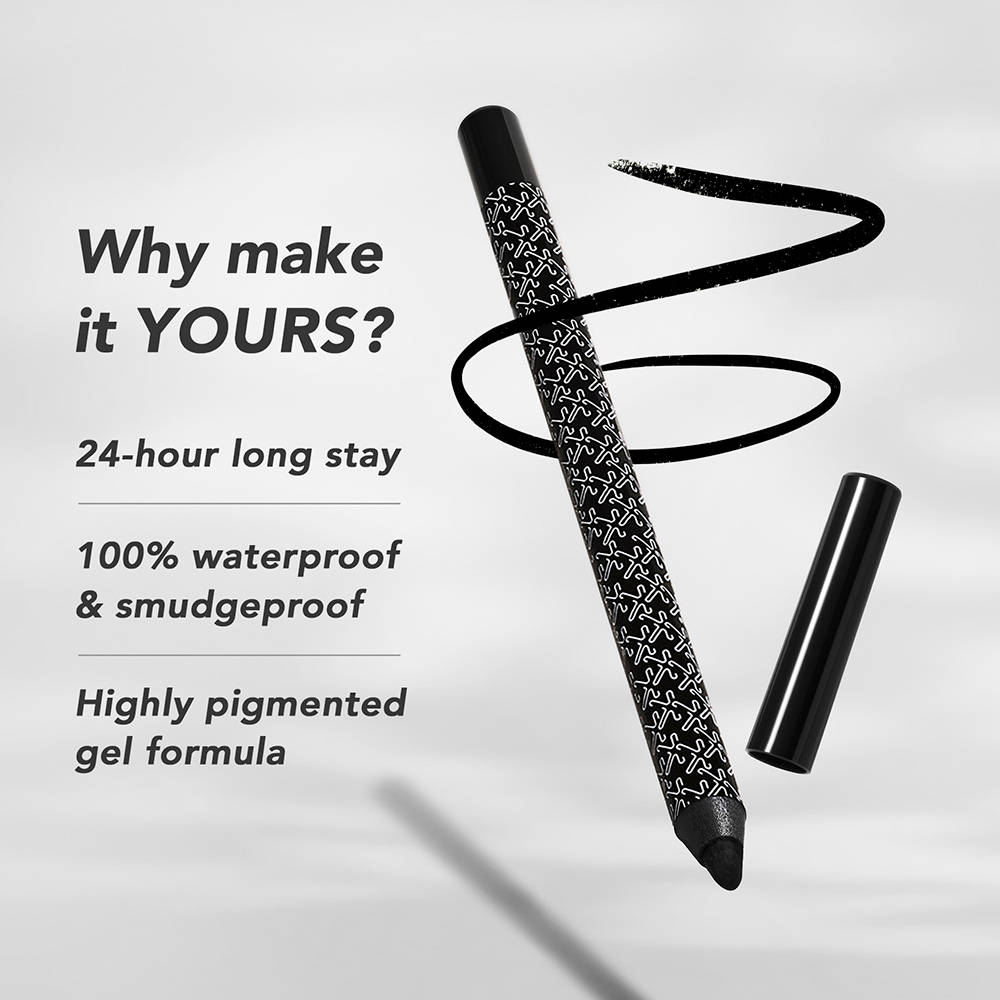 Smudgeproof Jet Black Gel Kajal - Onyx | E20 - view 2