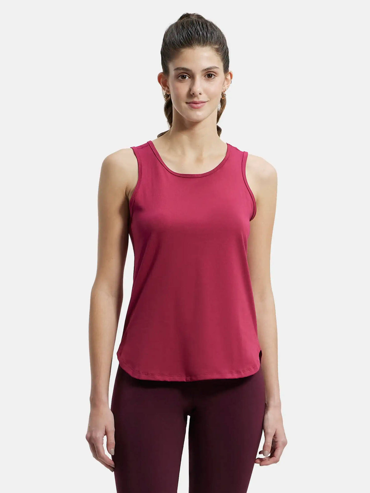 AW77 Women Super Combed Cotton Rich Solid Tank Top - Desert Taupe | TT98 - view 41
