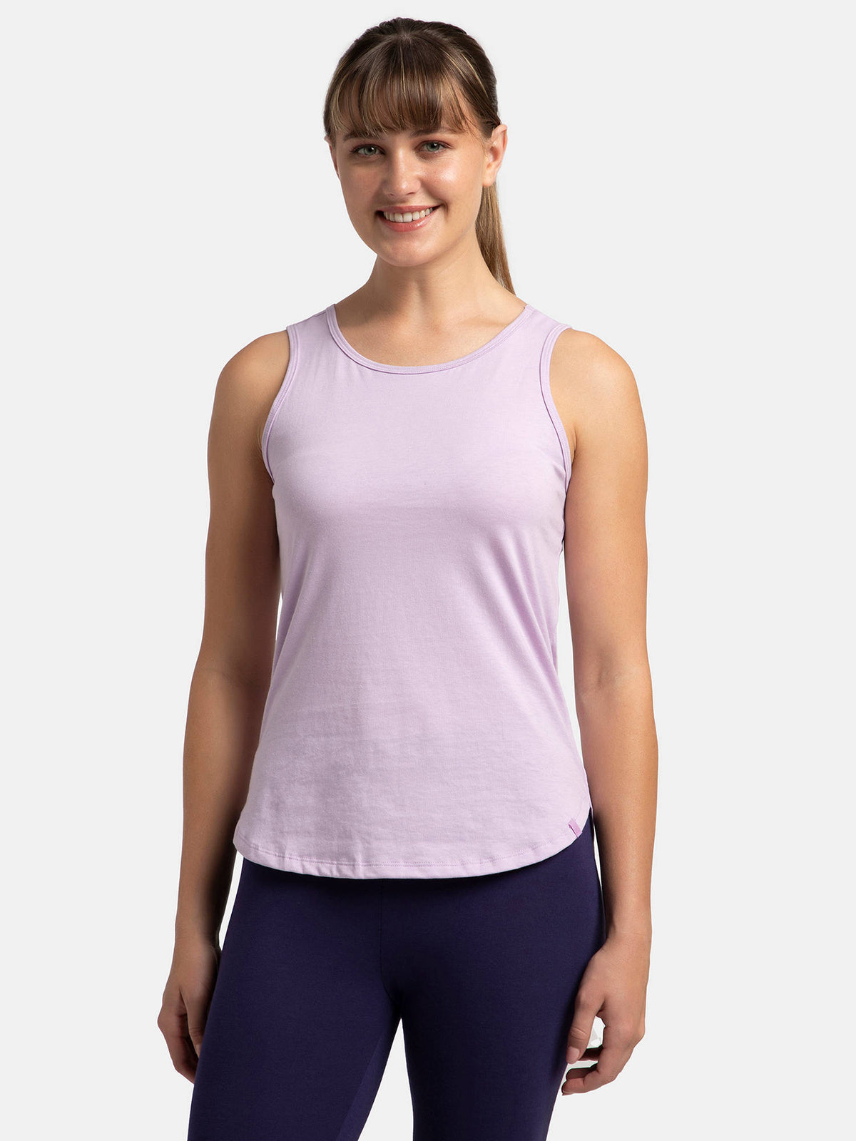 AW77 Women Super Combed Cotton Rich Solid Tank Top - Desert Taupe | TT98 - view 47