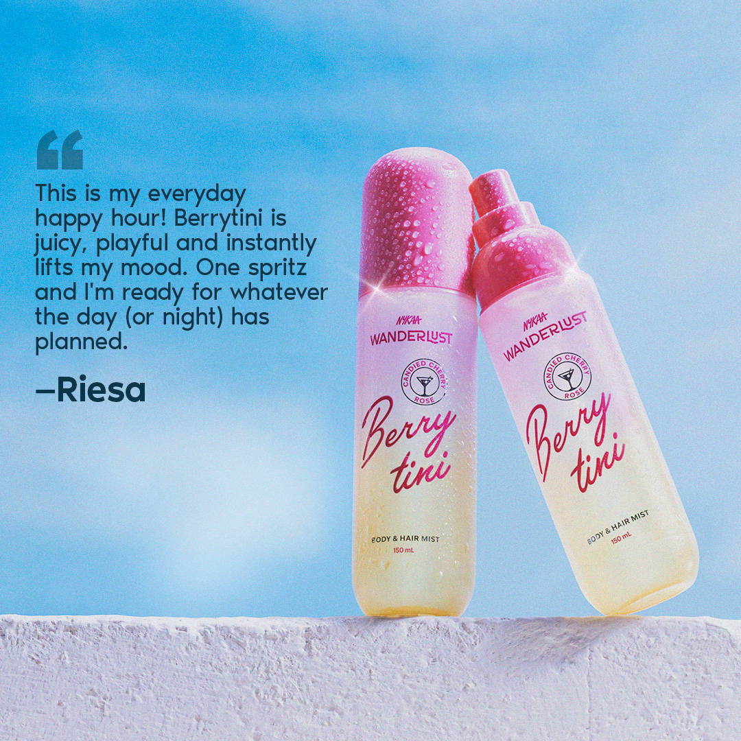 Nykaa Wanderlust Hair & Body Mist - Berry Tini with Candied Cherry & Rose Perfume, Long Lasting | B20 - view 5