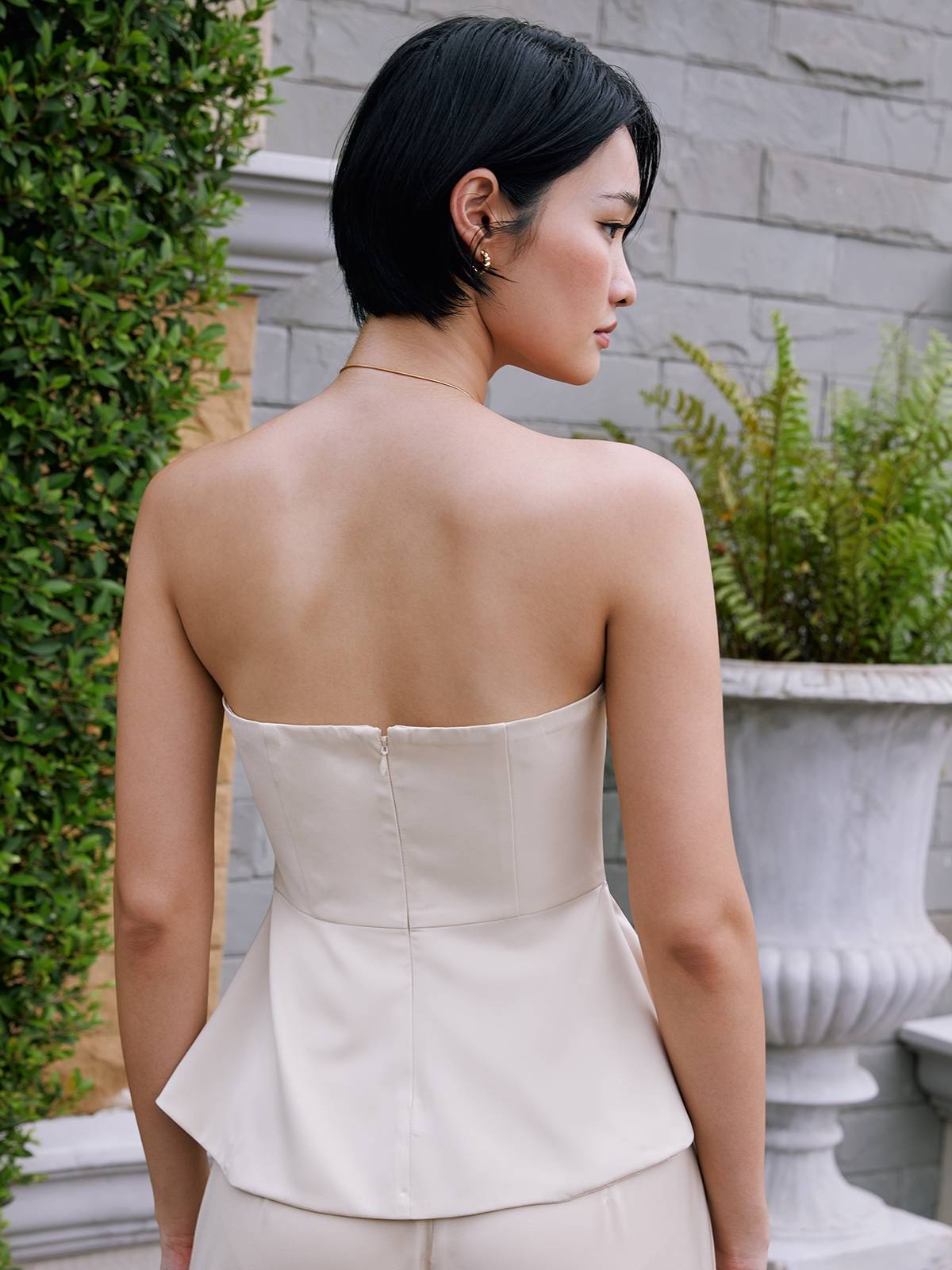Strapless Tube Top - Cream | TT90 - view 6