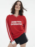 Red Casual Featuring Bold Front Graphics Collar Neck T-Shirt | PW43 - view 1