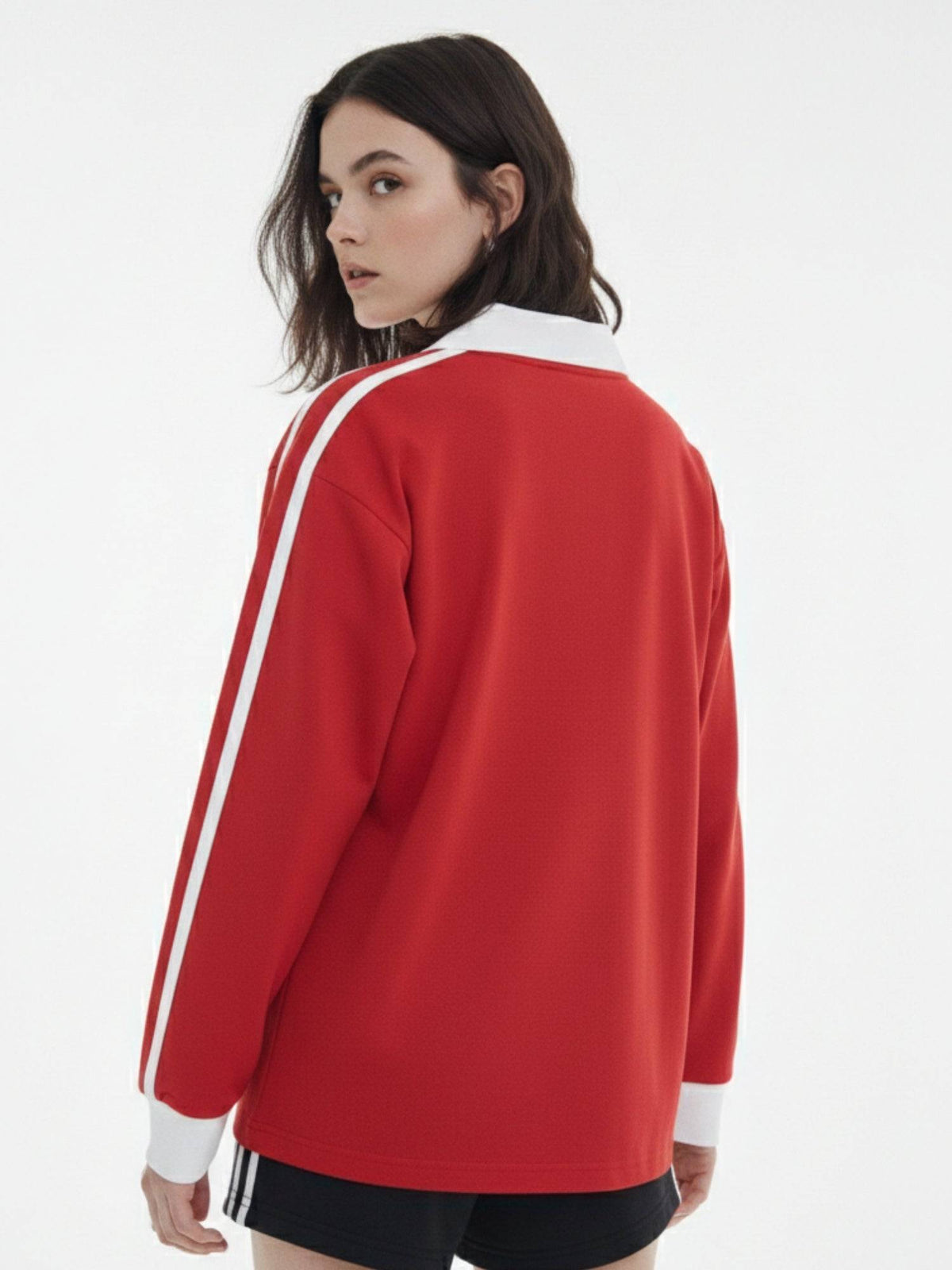 Red Casual Featuring Bold Front Graphics Collar Neck T-Shirt | PW43 - view 7