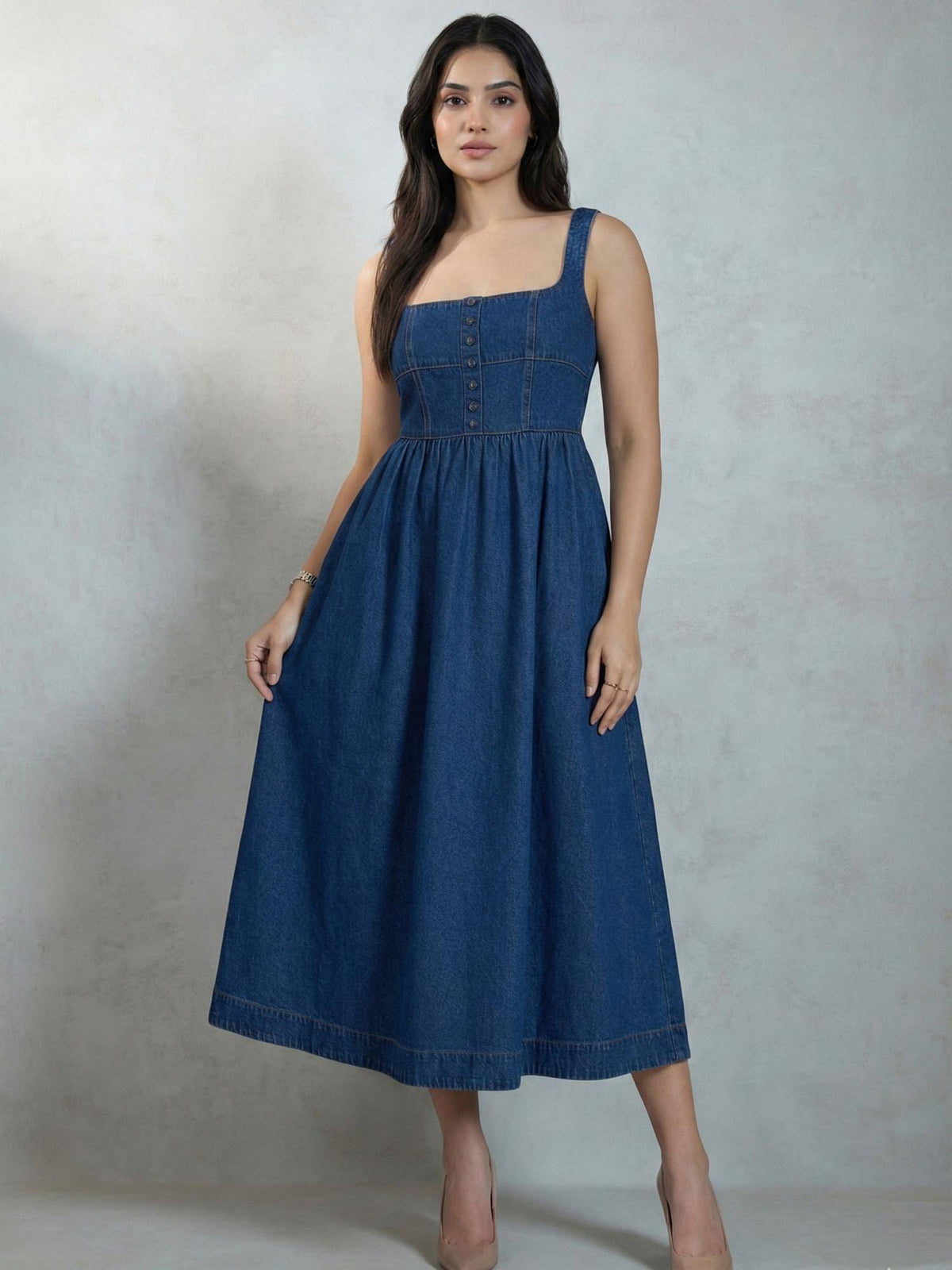 Blue Denim Dress | D56 - view 4