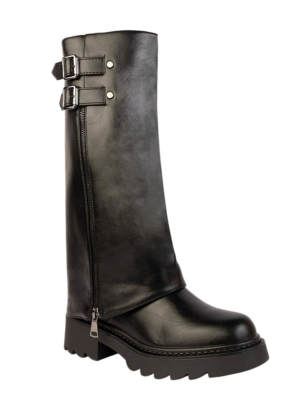 Black Solid Casual Boots | BT61 - view 2