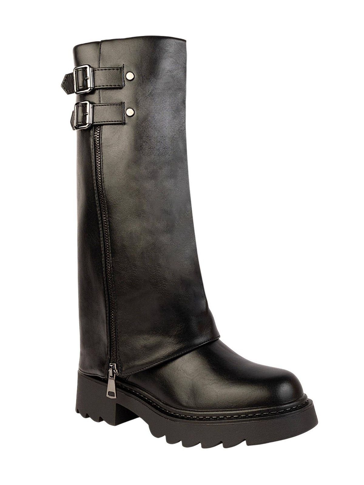 Black Solid Casual Boots | BT61 - view 2