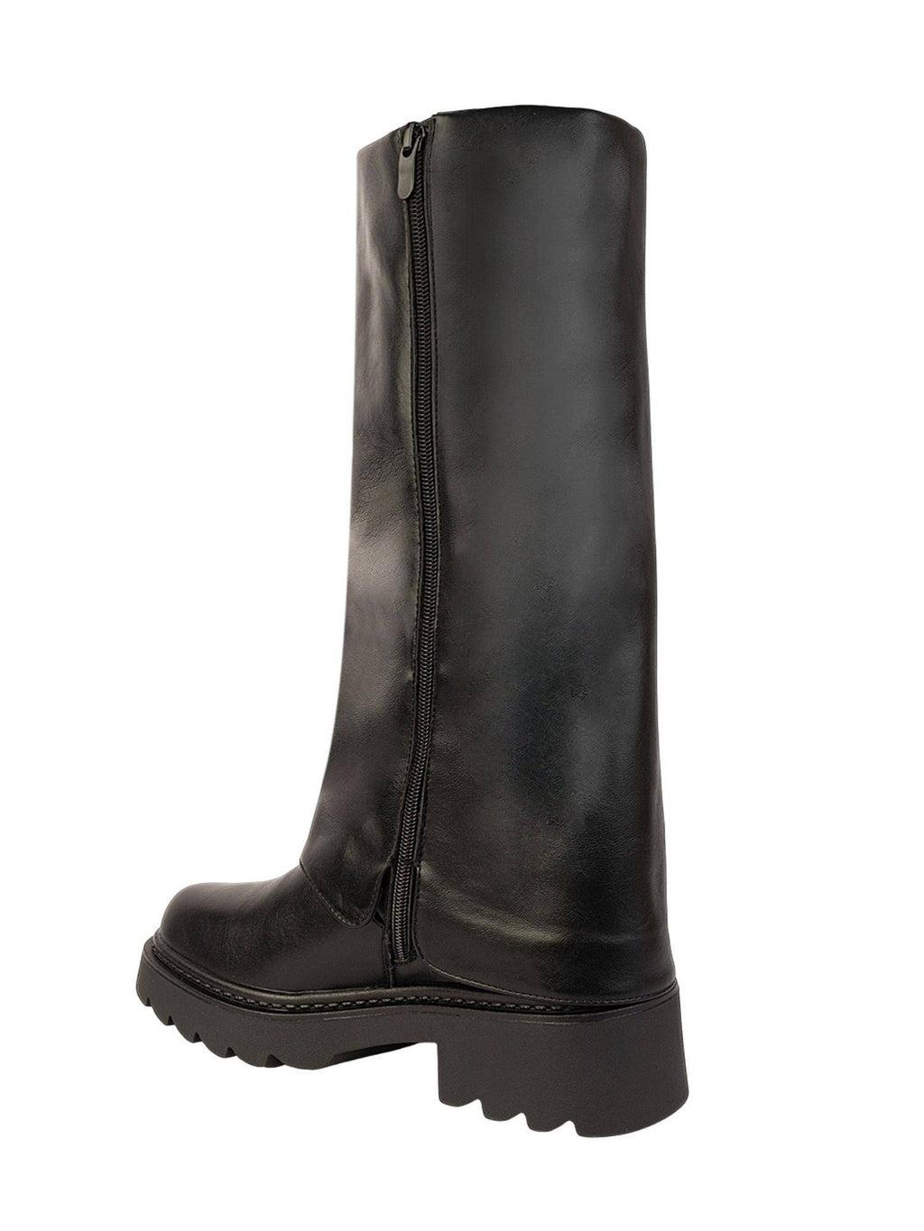Black Solid Casual Boots | BT61 - view 3