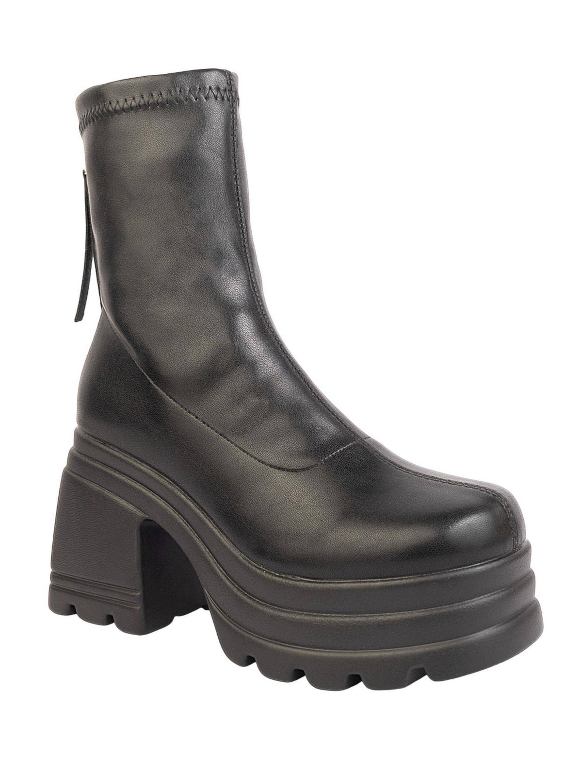 Black Solid Casual Boots | BT61 - view 2