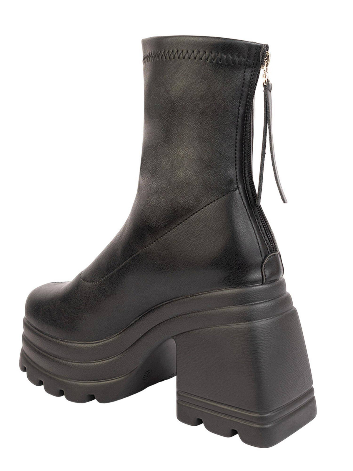 Black Solid Casual Boots | BT61 - view 3