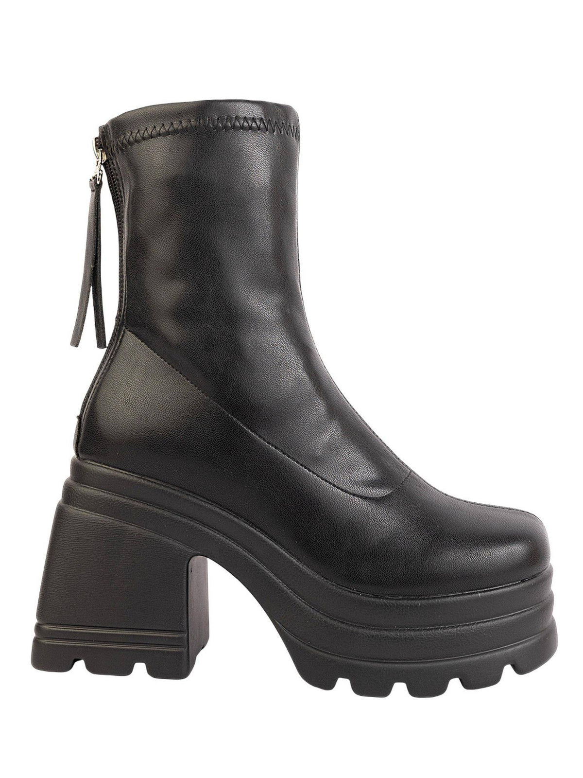 Black Solid Casual Boots | BT61 - view 4
