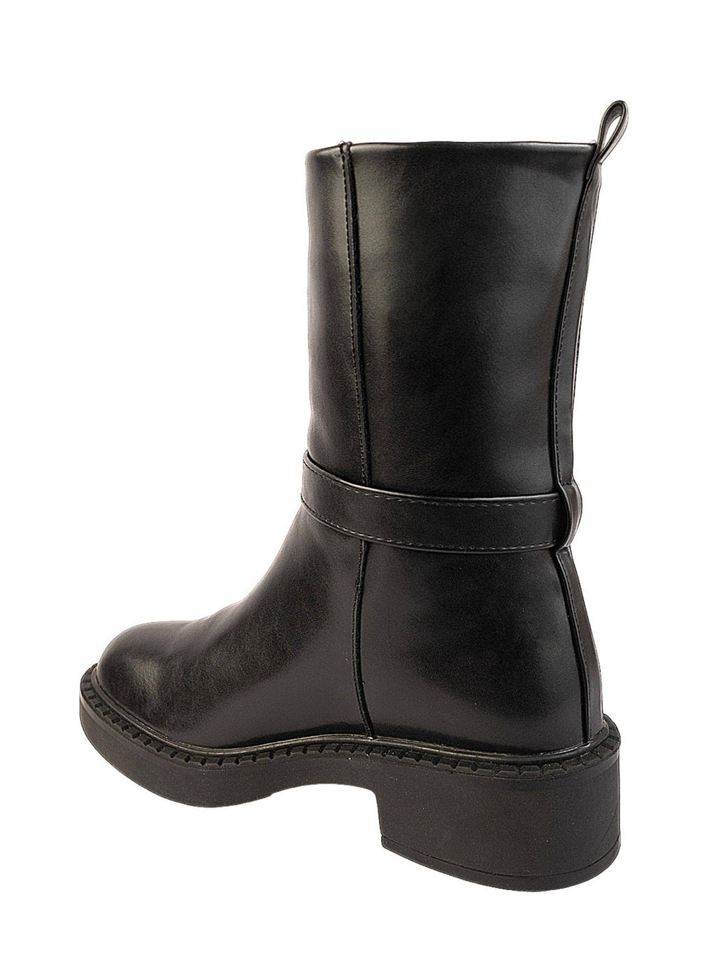Black Solid Casual Boots | BT61 - view 3