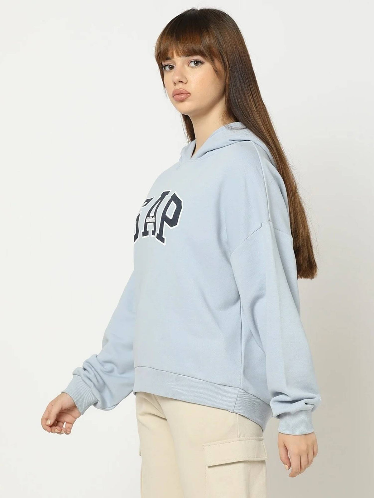 Women Blue Logo Hoodie | HD56 - view 3