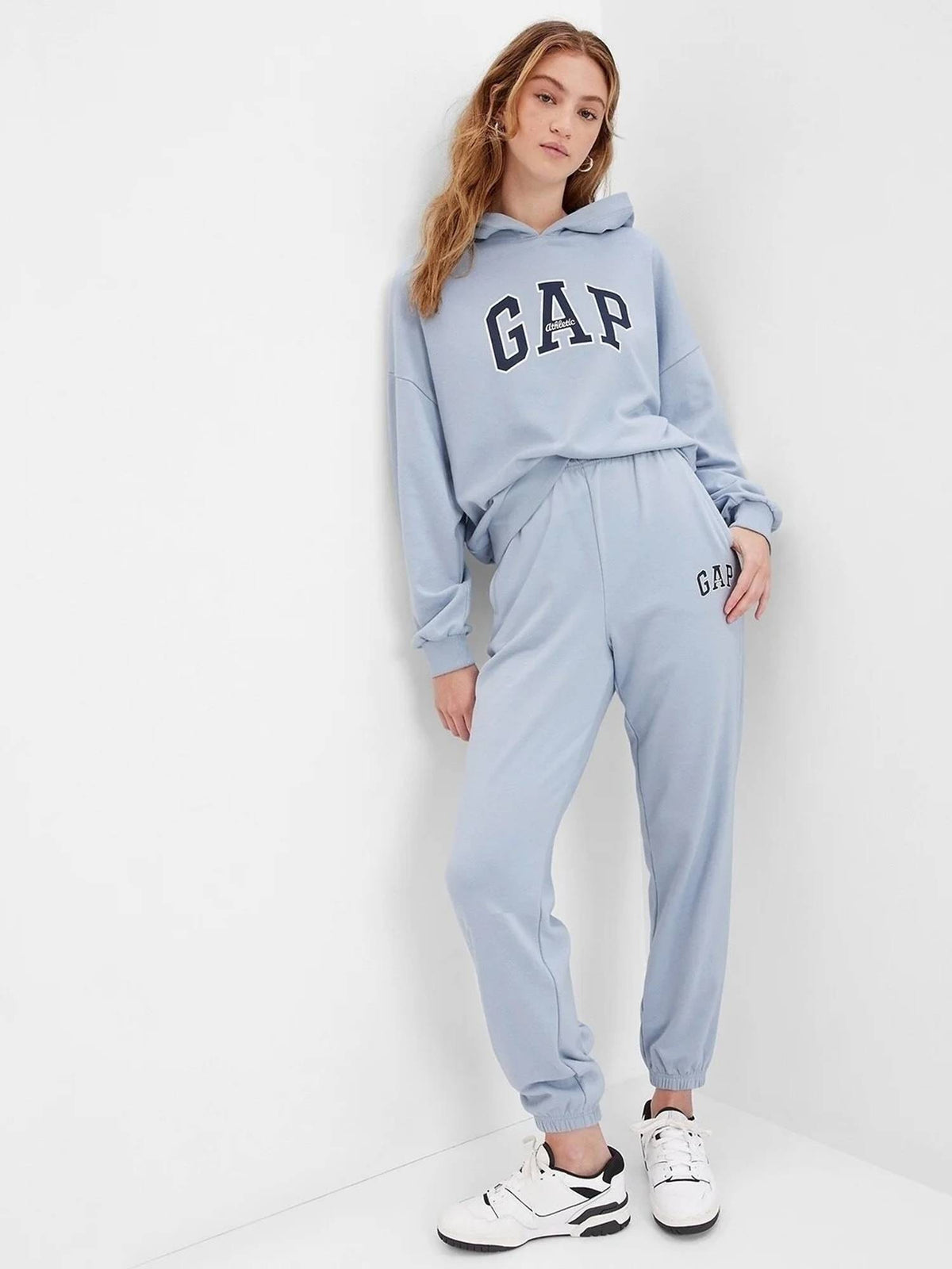 Women Blue Logo Hoodie | HD56 - view 6