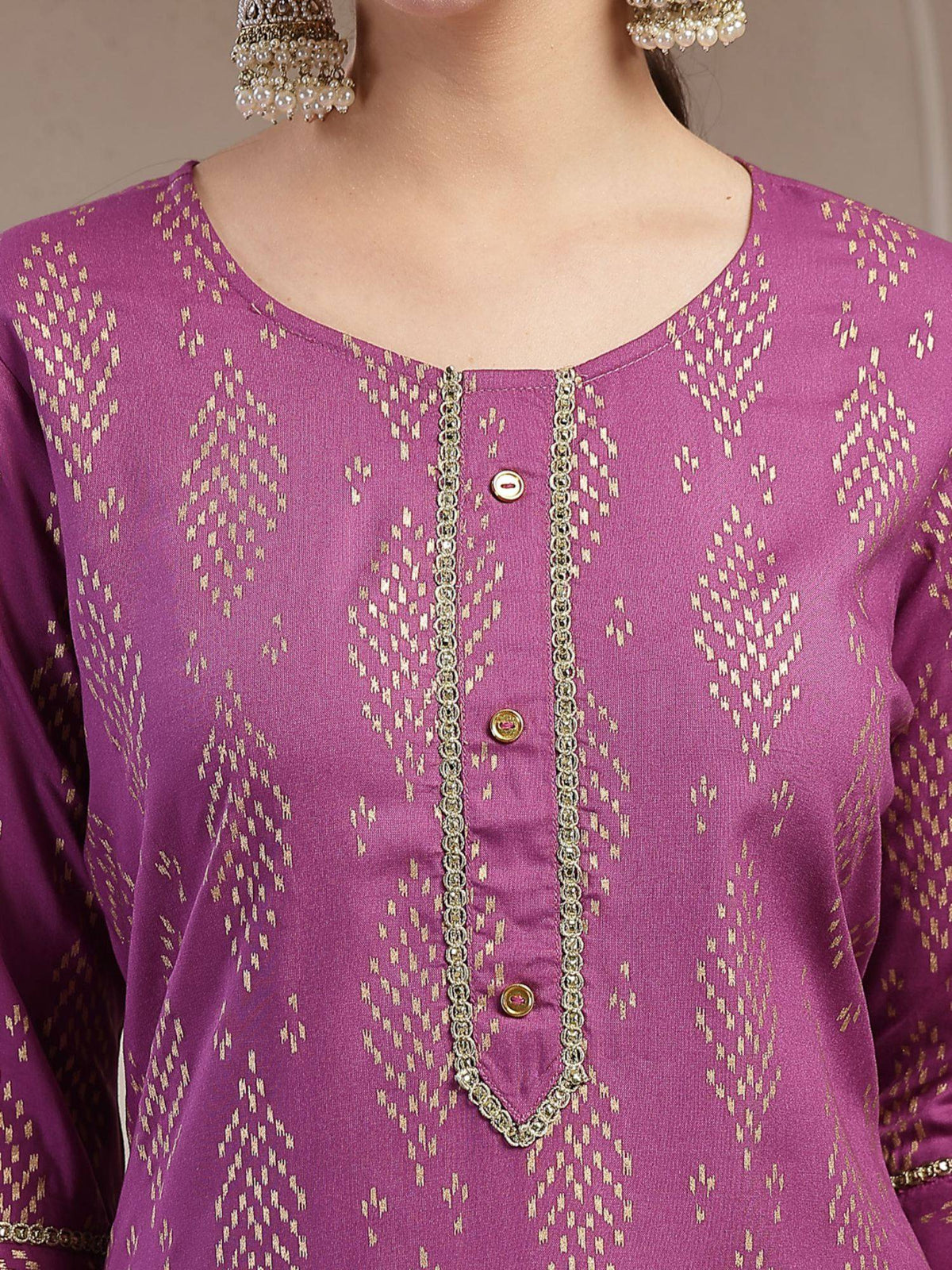 Women's Blue Floral Printed Cotton Straight Kurta | KDG - view 11