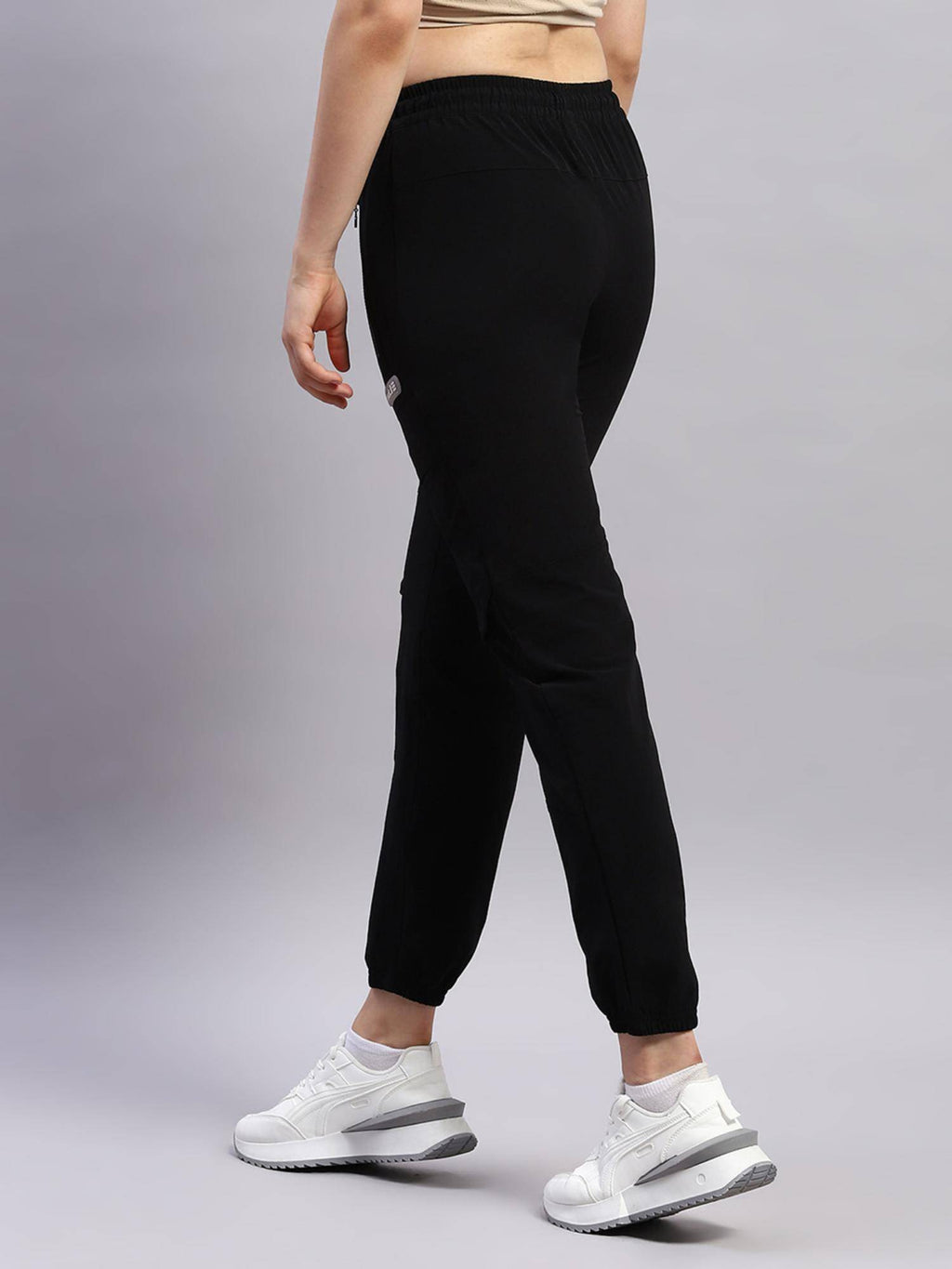 Womens Grey Solid Joggers | WJ89 - view 10