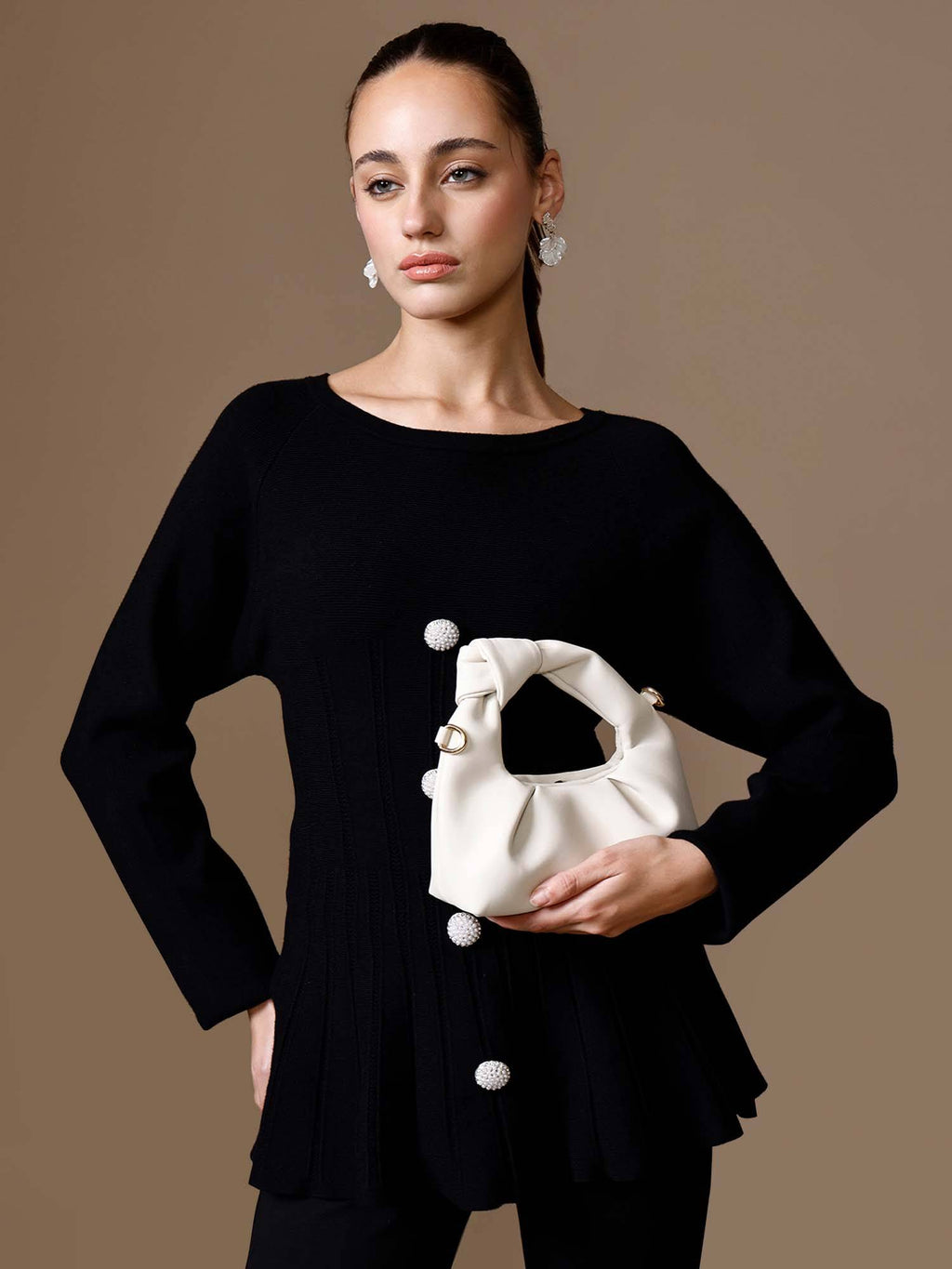 Aero Peplum Winter Top | pt51 - view 6