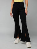 Womens Black Bootcut High Rise Clean Look Stretchable Jeans | BT10 - view 1