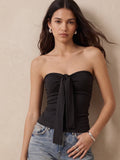 Black Solid Plain Top | TT90 - view 1