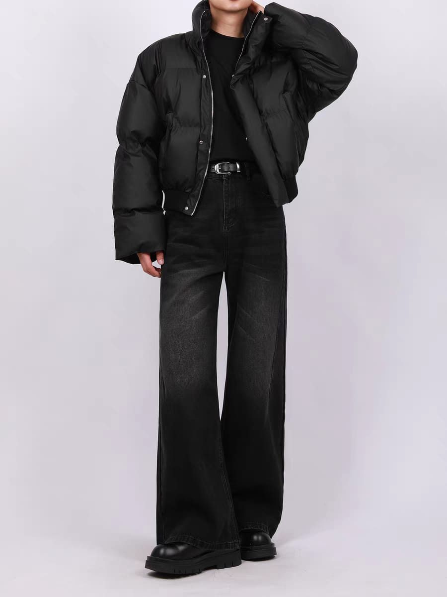 Black Dynasty Wash Straight A Line Jeans