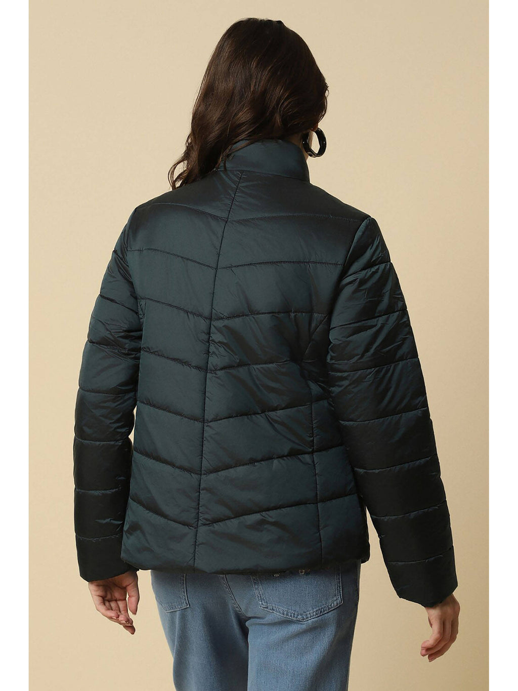 Women Green Solid Casual Jacket | JC78 - view 3