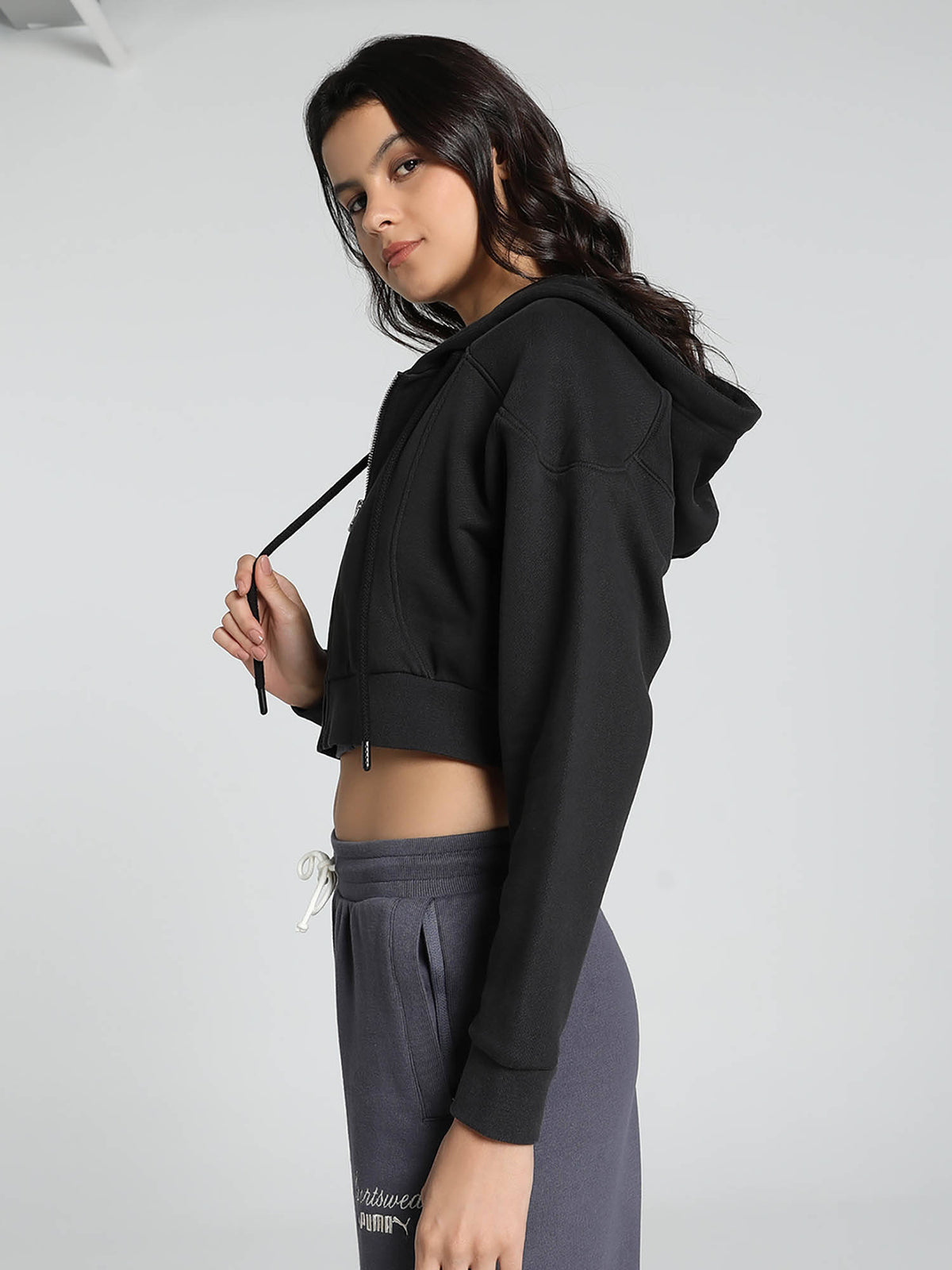 The Fast Race Women's Relaxed Fit Black Jacket | JK12 - view 2