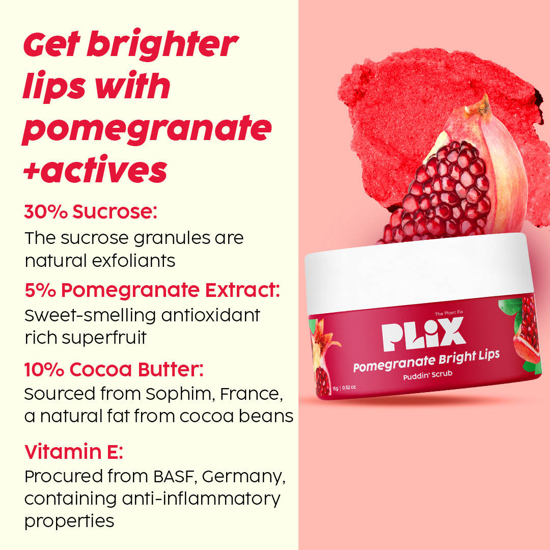 Pomegranate Plump Lips, Puddin Mask & Scrub With Peeling Potion | PL1 - view 10