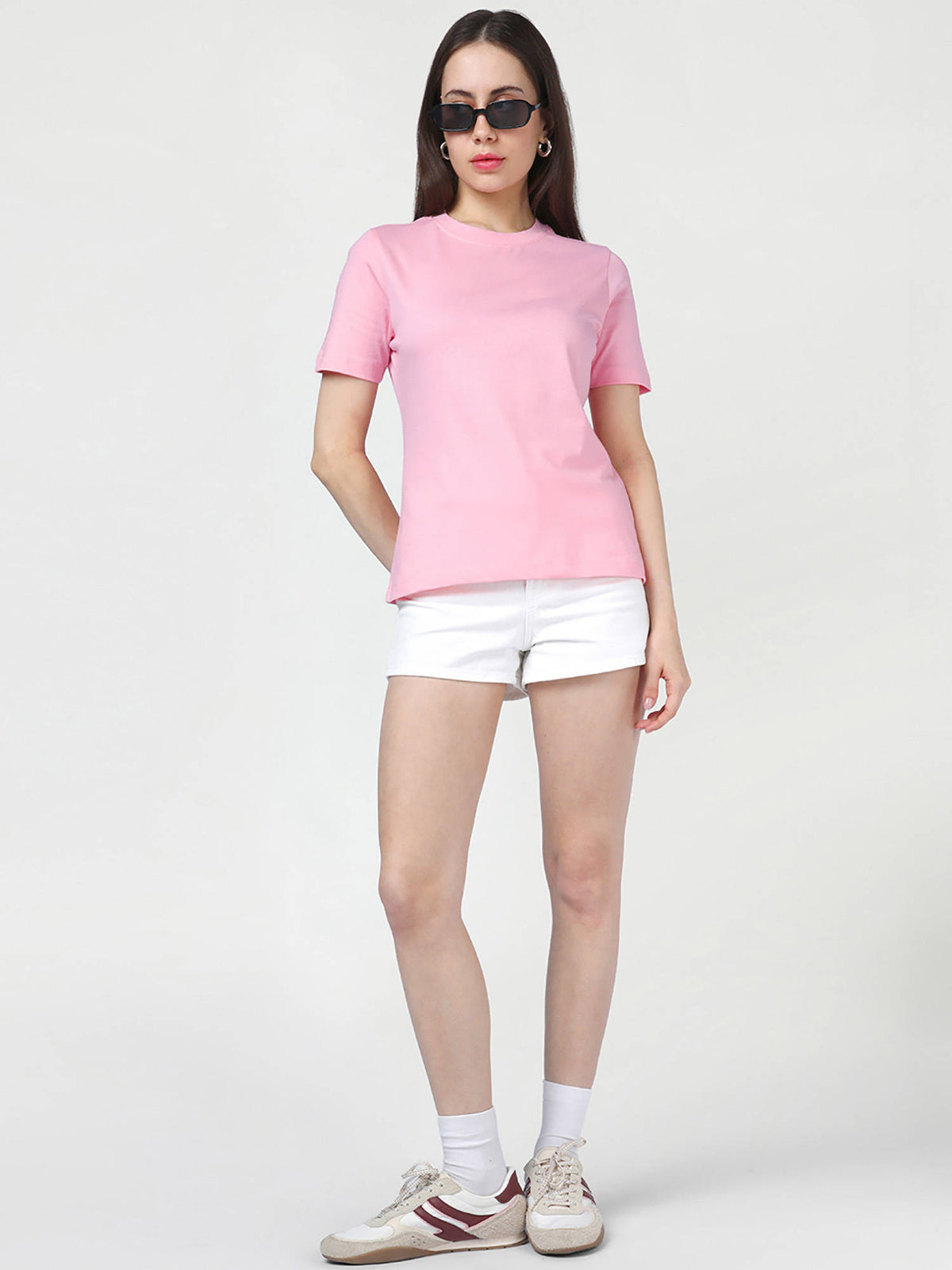 Women Romance Rose Pink T-shirt | TS56 - view 4