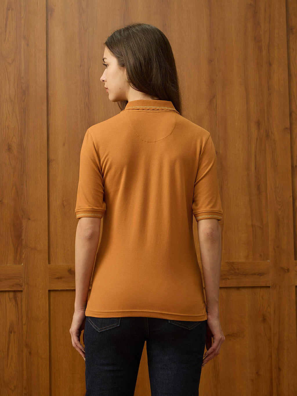 White Solid Regular Fit Polo T-Shirt | PW43 - view 12