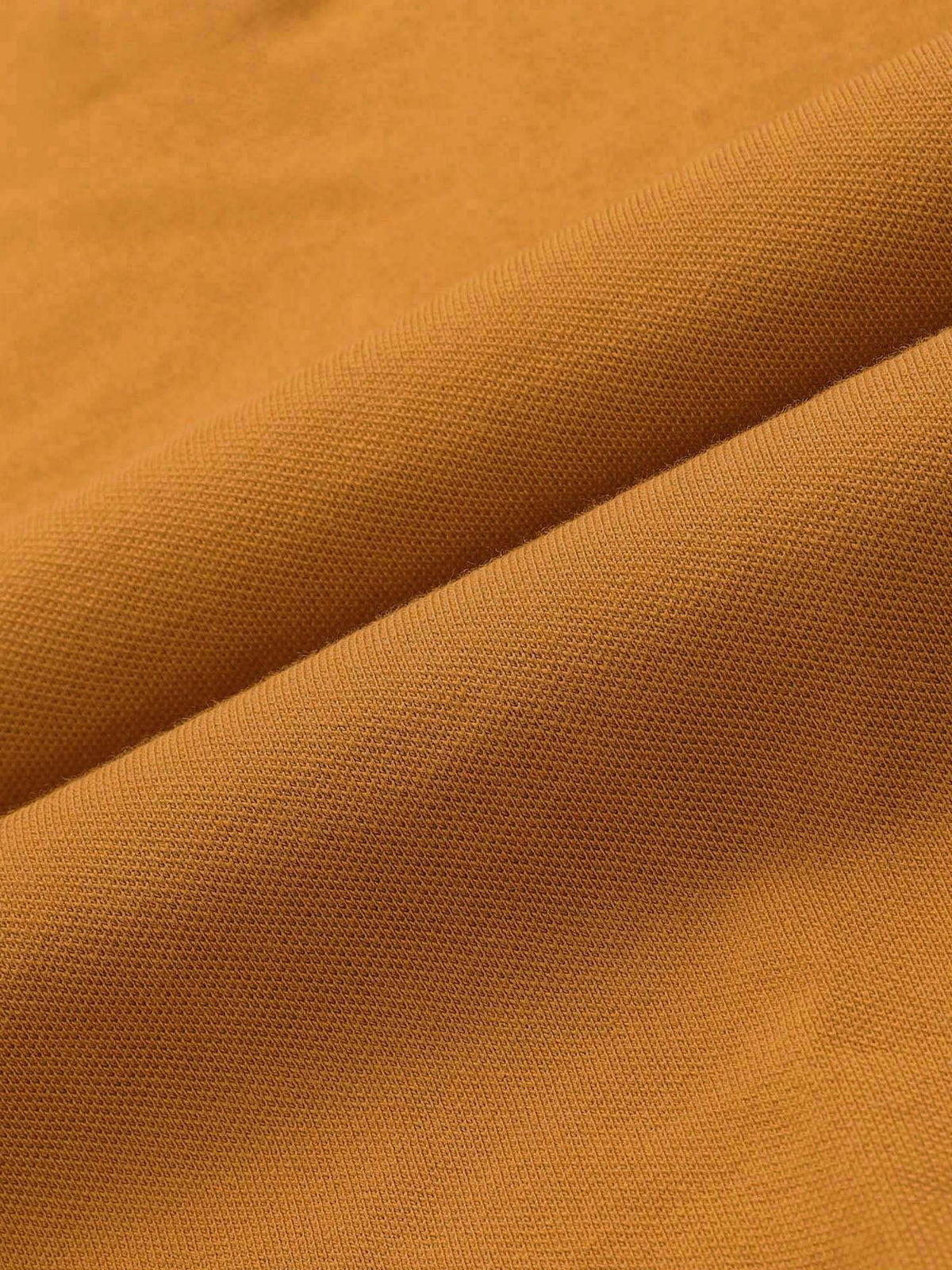 Orange Solid Regular Fit Polo T-Shirt | U89 - view 2