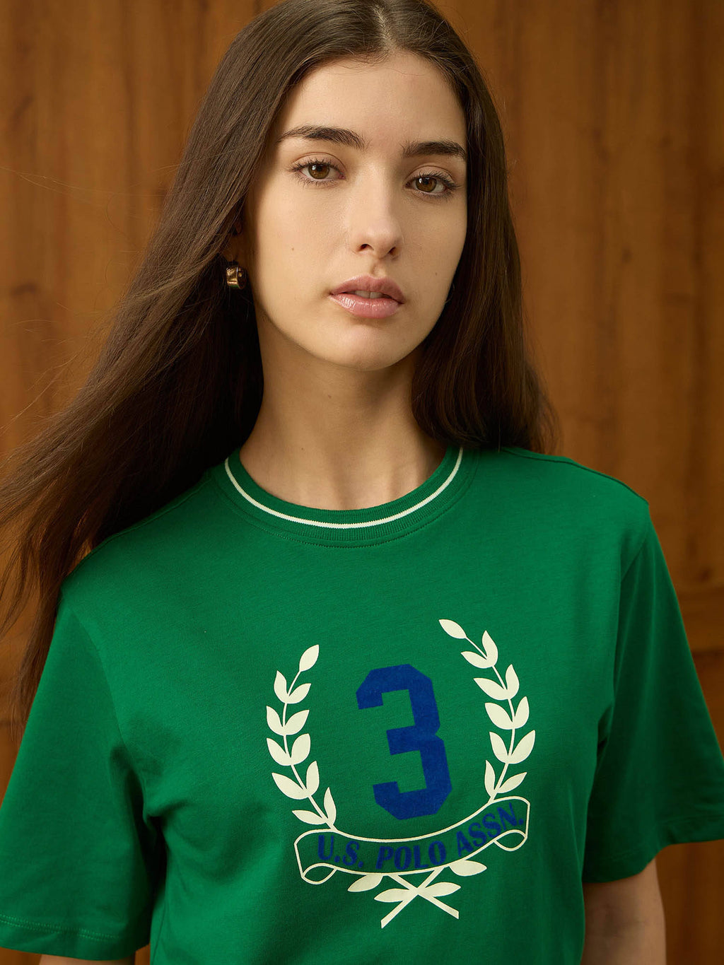 Green Printed Boxy Fit T-Shirt | TS56 - view 7