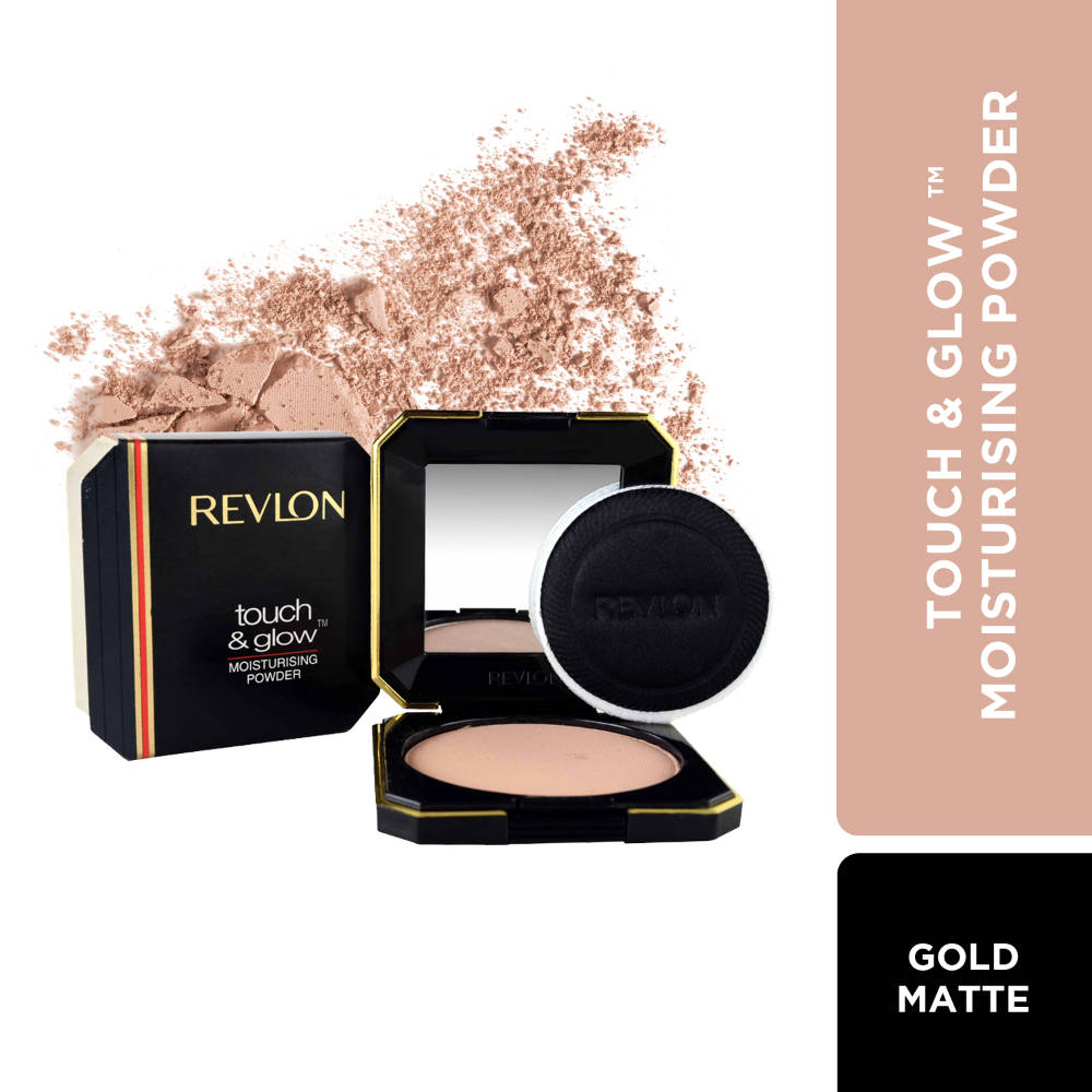 Beauty Ritual Kit Touch & Glow Moisturising Compact Powder Shade - Gold Matte & Kohl Kajal | E20 - view 3