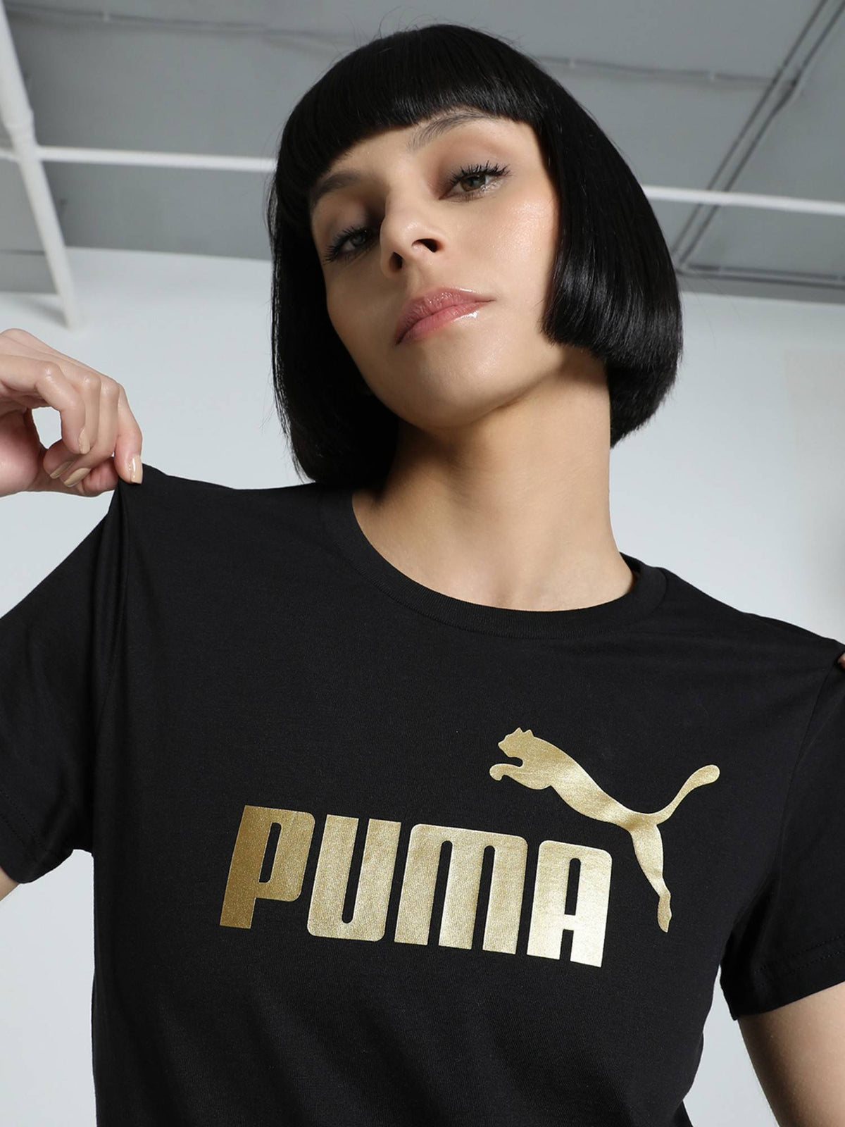 Metallic No. 1 Logo Womens T-Shirt | TS56 - view 3