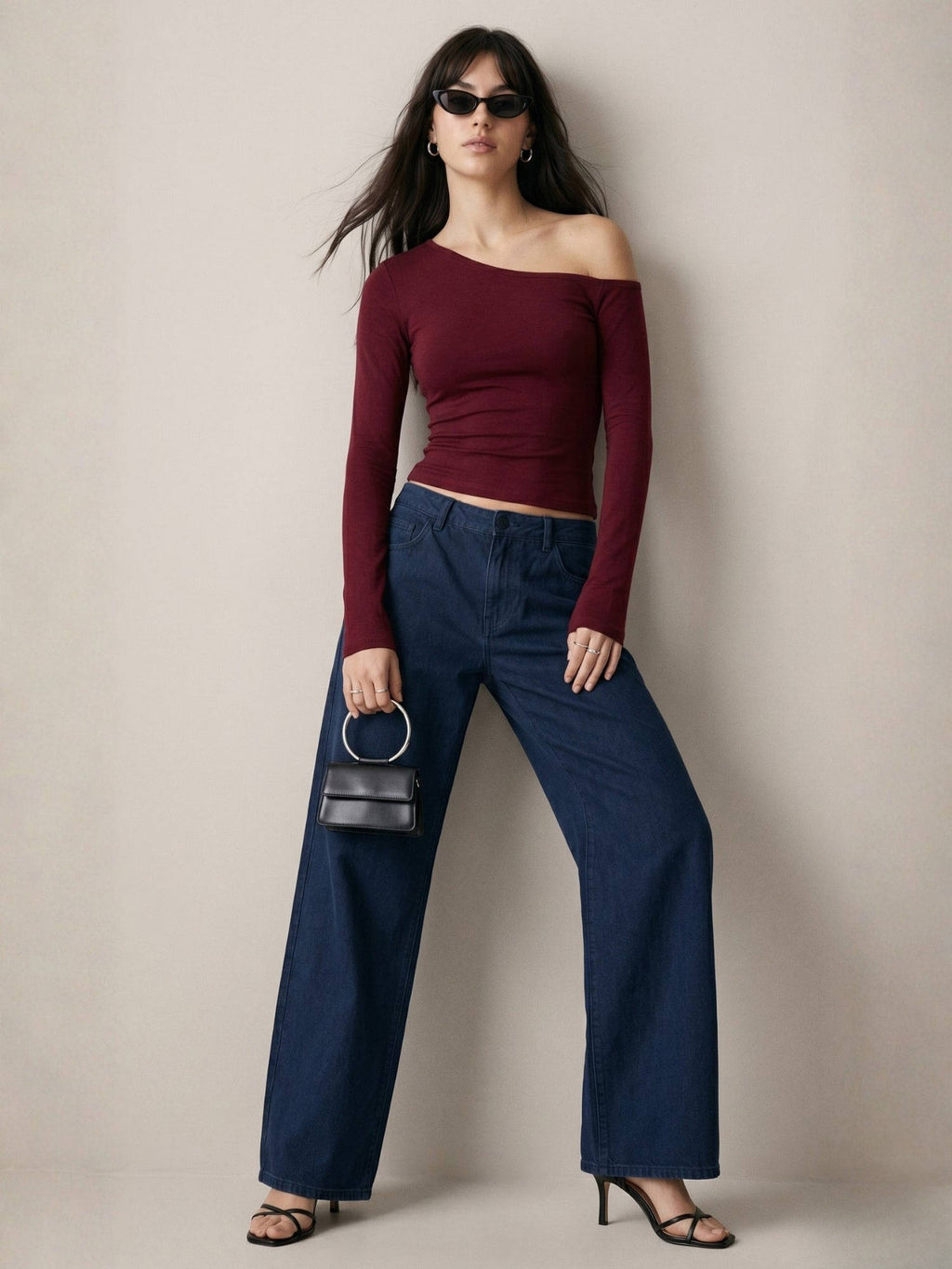 Women Maroon Solid/Plain Cotton Crop Top | CT61 - view 4