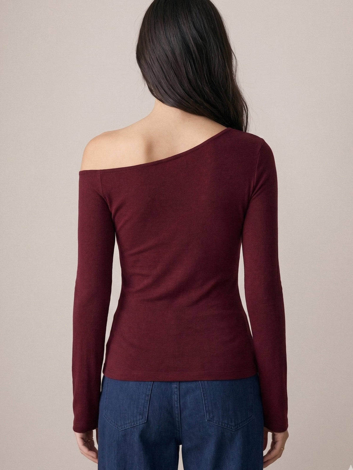 Women Maroon Solid/Plain Cotton Crop Top | CT61 - view 5