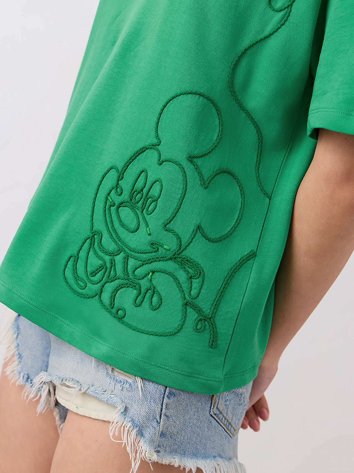 Official Mickey Mouse Embroidered Oversized T-Shirt | TS56 - view 2