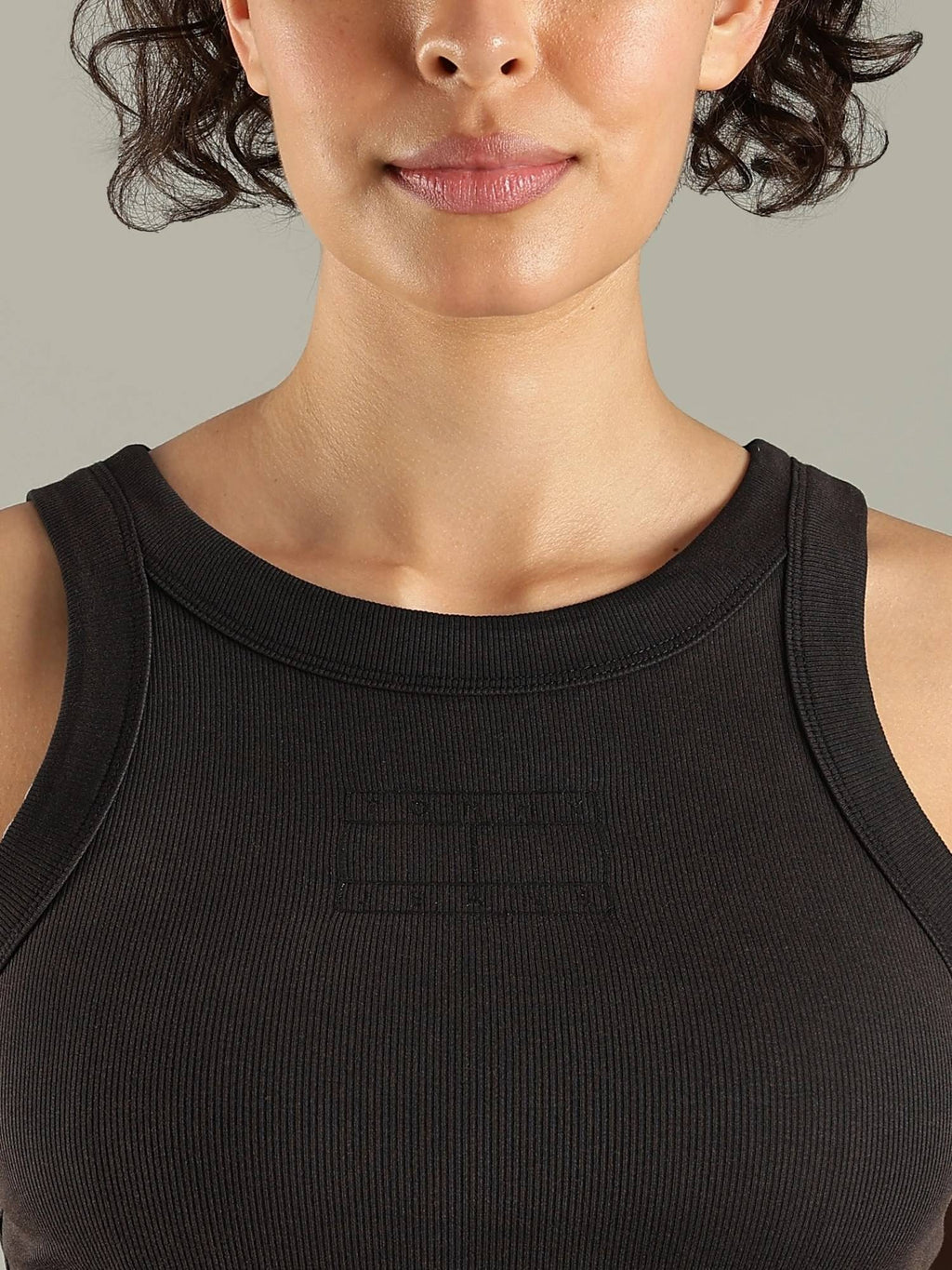 Green Slim Fit Cotton Crew Neck Tank Top | TT98 - view 11