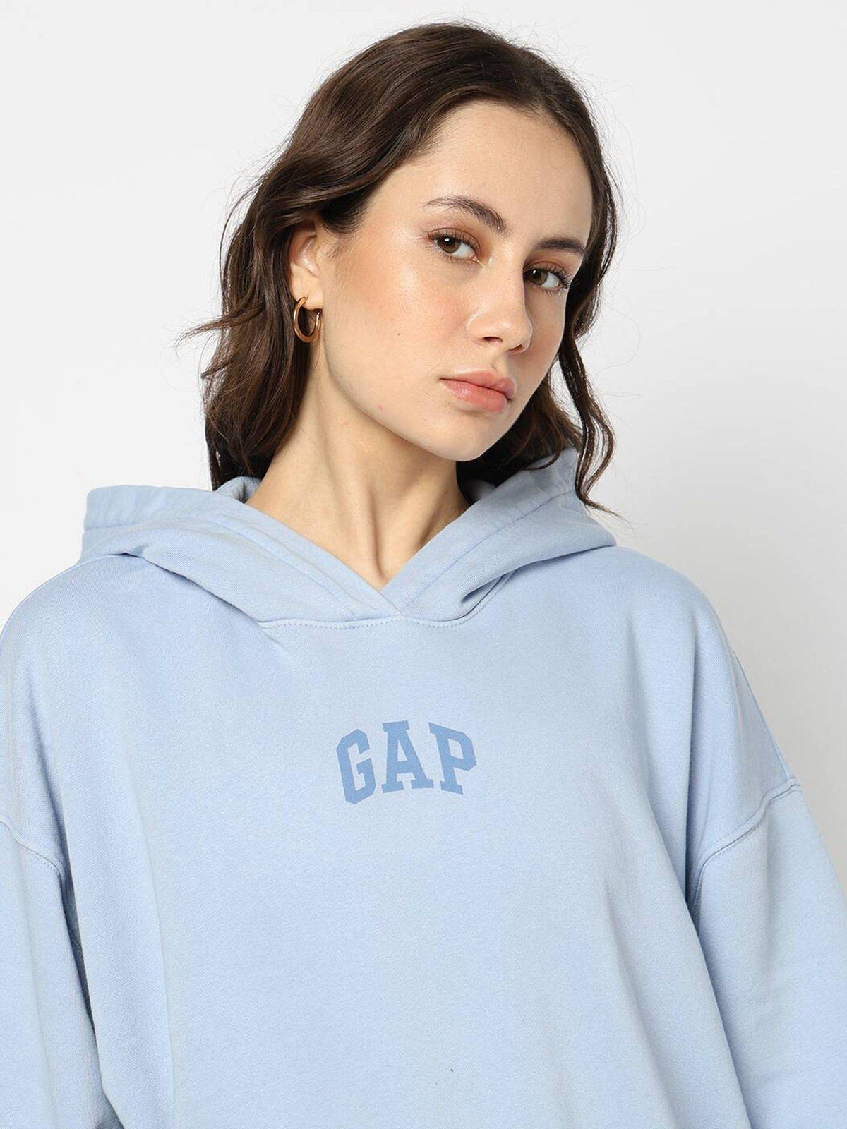 Maroon Women's Typography Hooded Sweatshirt | HD56 - view 14