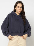 Maroon Women's Typography Hooded Sweatshirt | HD56 - view 15