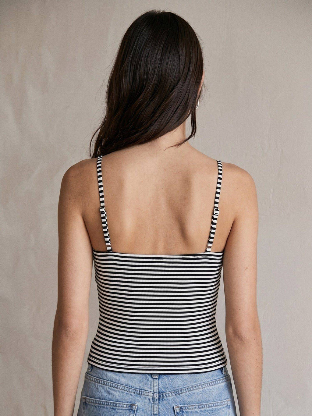 Multi-Color Striped V Neck Tank Top | TT98 - view 5
