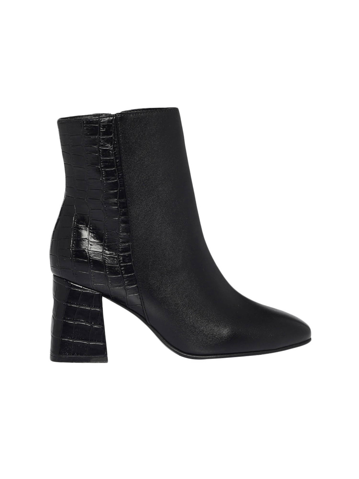 Solid Or Plain Black Block Boots | BT61 - view 3