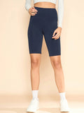 Women Navy Blue Cycling Shorts - view 1