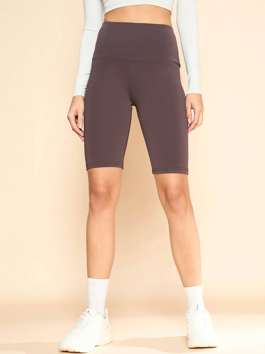 Women Brown Cycling Shorts - view 1