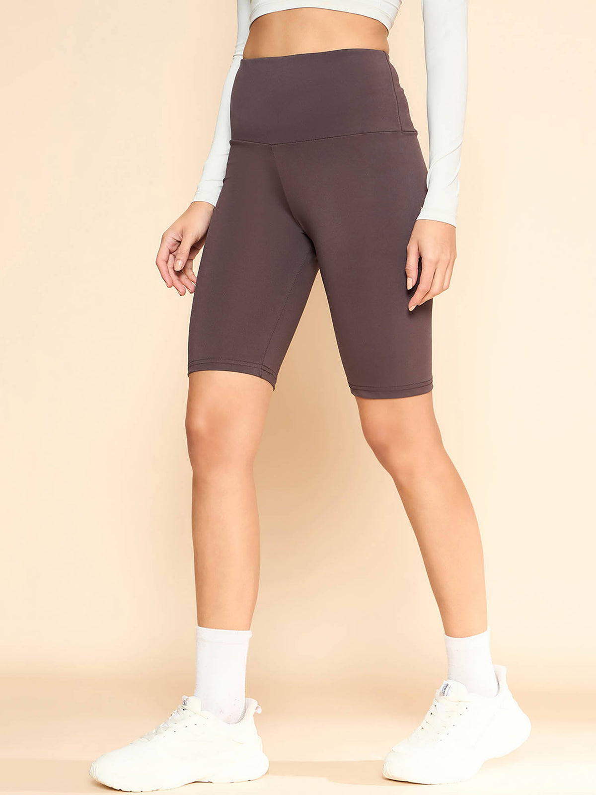 Women Brown Cycling Shorts - view 3