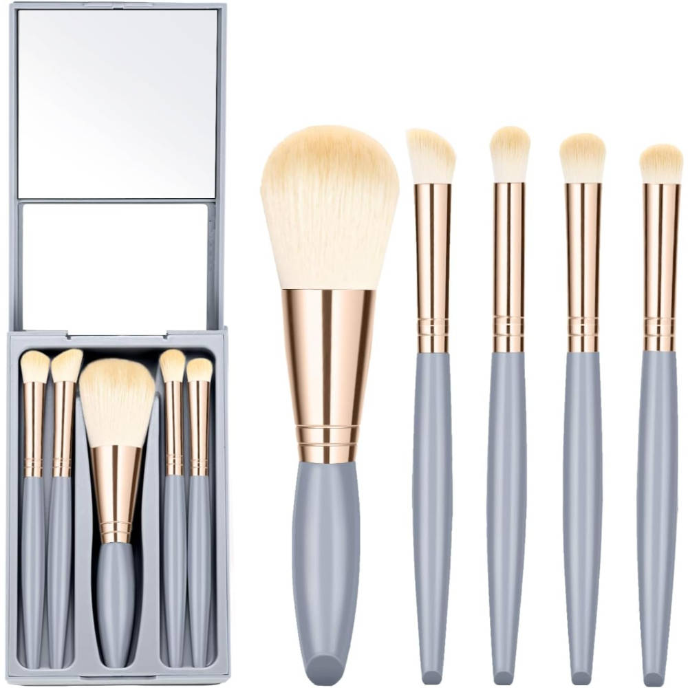 Makeup Brushes With Mirror Grey | T32 - view 1