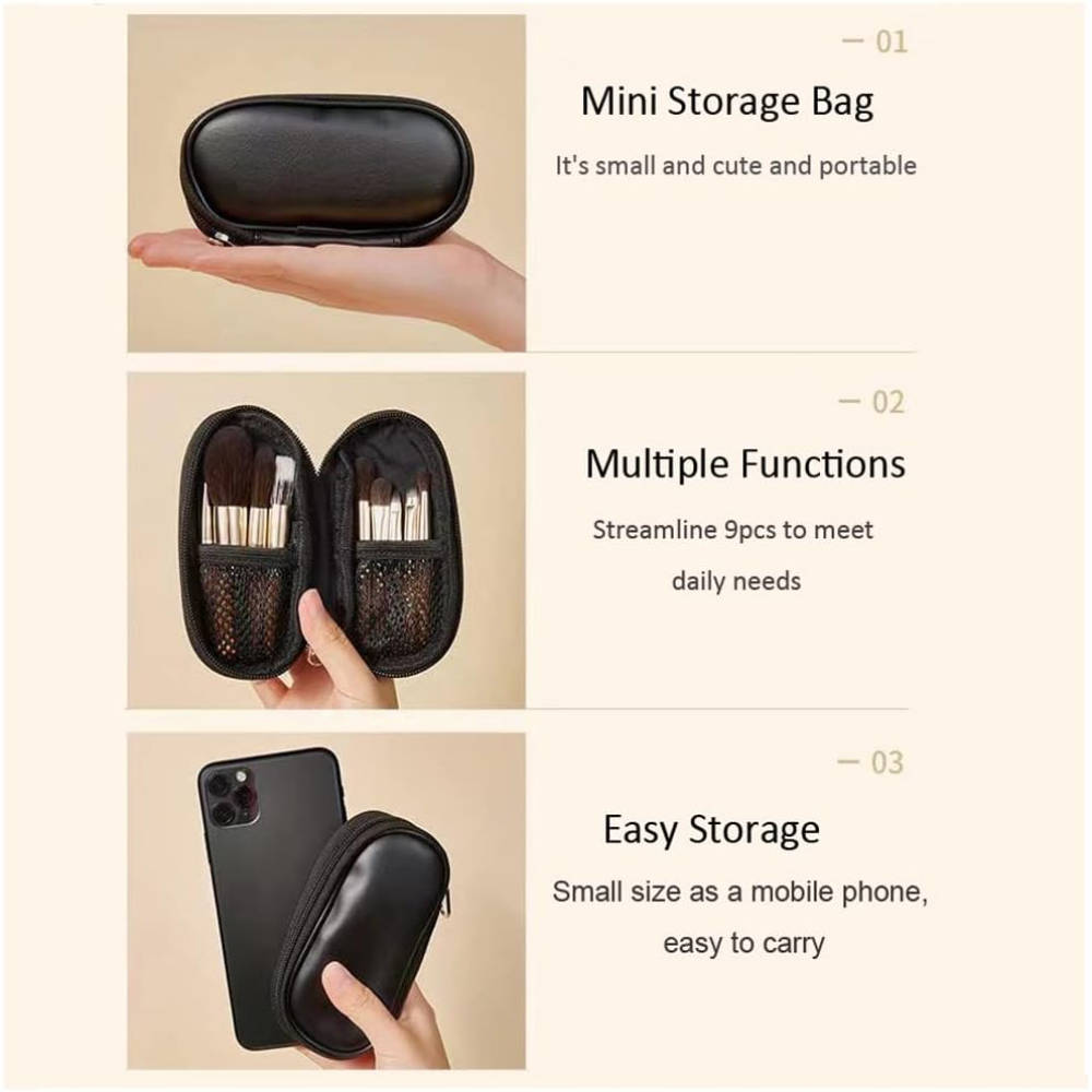 Signature Make Up Brush With Premiuim Travel Bag Cover | T32 - view 5