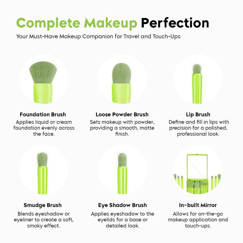 Makeup Brushes With Mirror Foundation Make-Up Brush | T32 - view 6