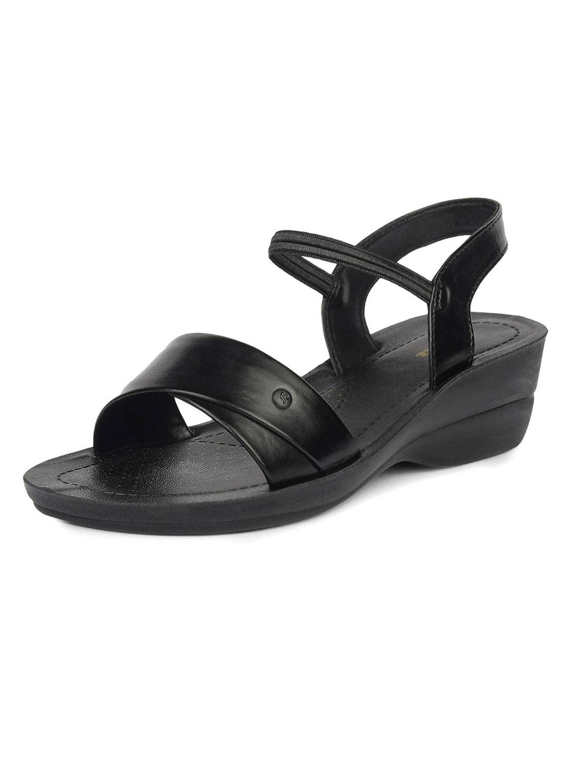 Women Black Sandals | SD89 - view 2