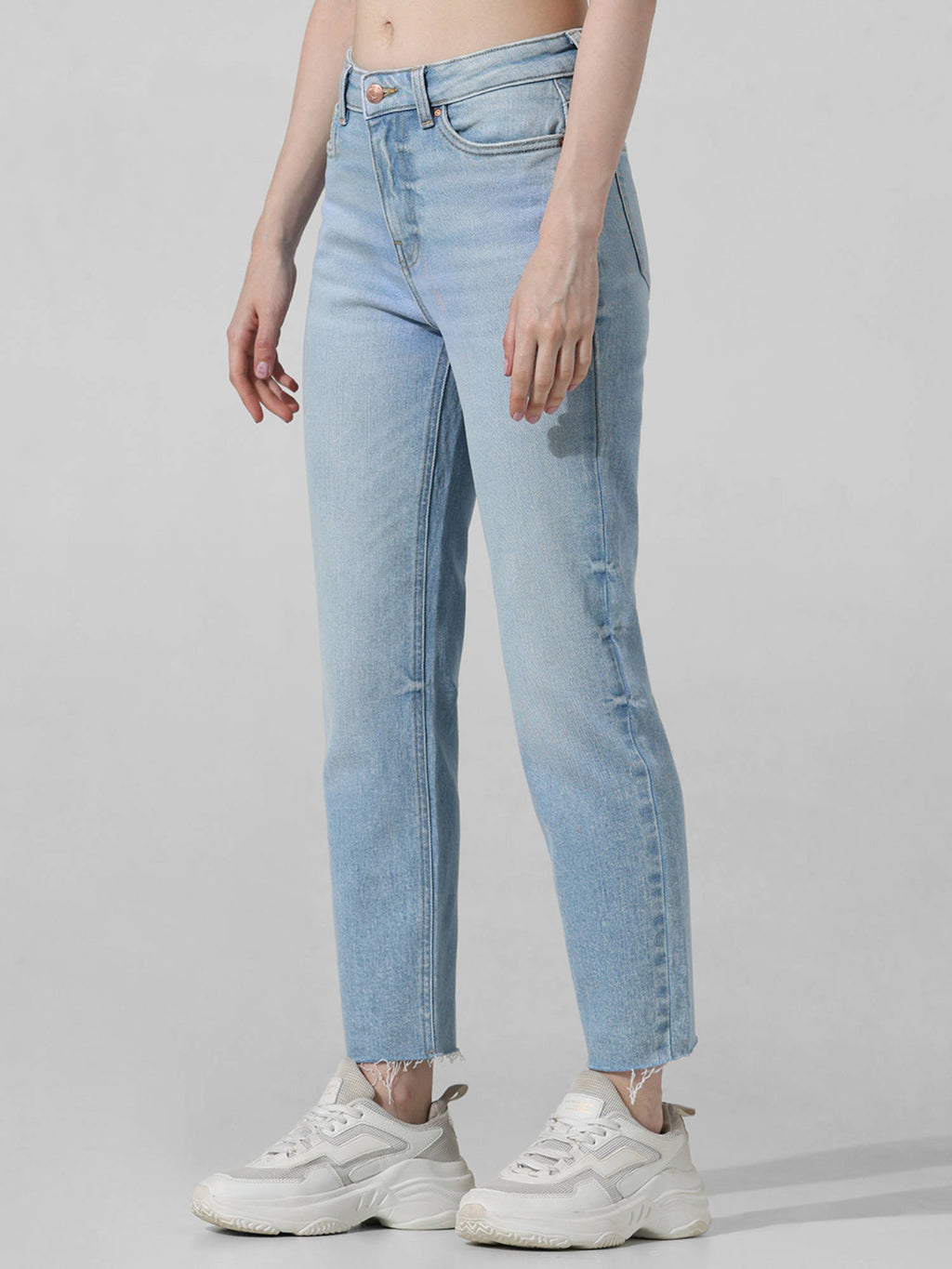 Straight Fit Mid Waist Jeans | ST23 - view 3