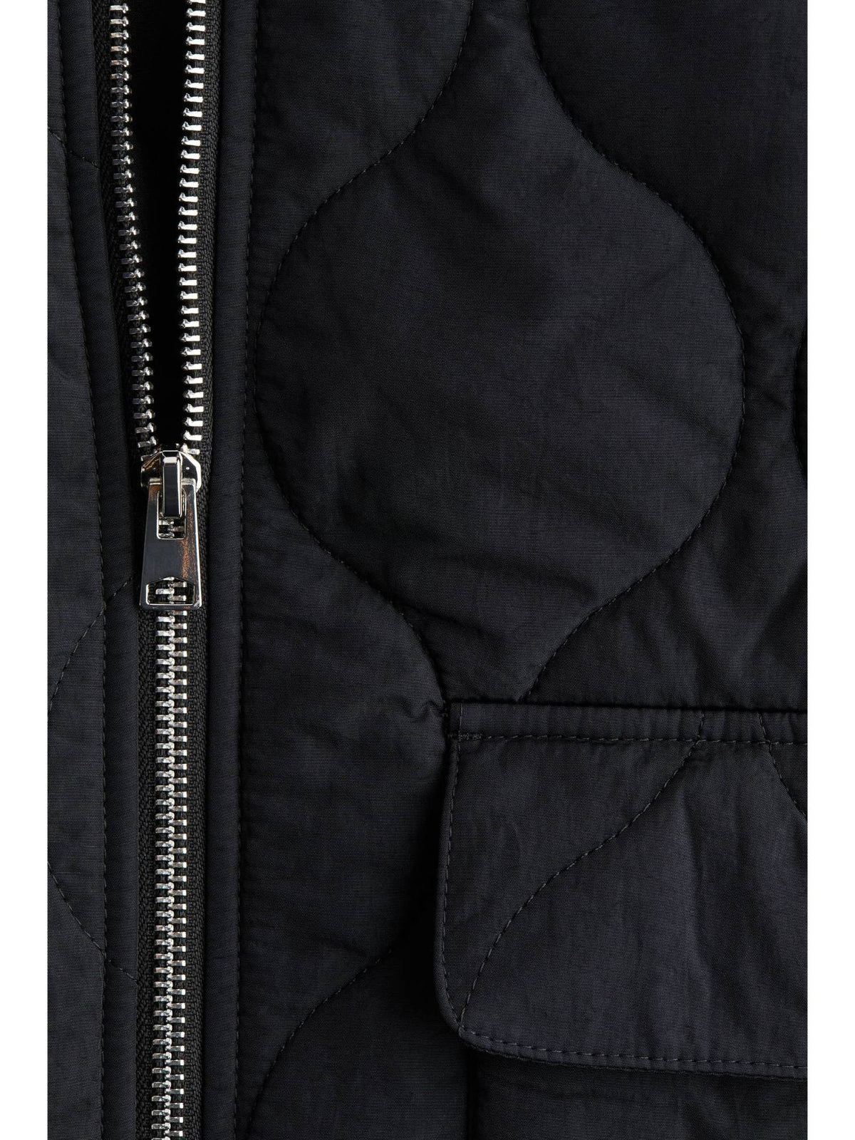 Women Black Oversized Quilted Jacket | JC78 - view 2